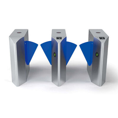 RFID / Fingerprint / Barcode Reader Flap Barrier Gate For Entrance System