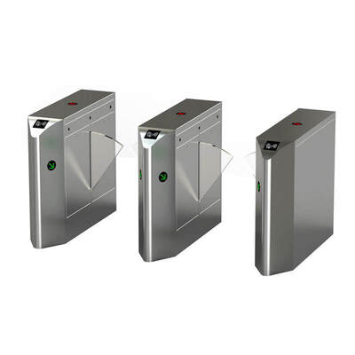 IP54 Retractable Flap Barrier Turnstile with 30 Person/Minute Passing Speed for Access Control