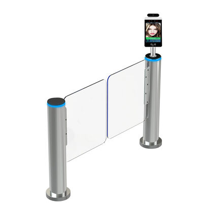 Self Closing Fastlane Swing Barrier Gate Cylindrical Speed Gate For Building