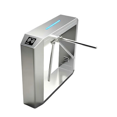 304 Stainless Steel Tripod Turnstile Gate with Bi-directional Pass and 510mm Arm Length for Secure Access Control