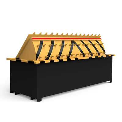 Heavy Duty Hydraulic Road Blocker with 70 Tons Axis Loading and 300mm to 800mm Rising Height Featuring PLC Control