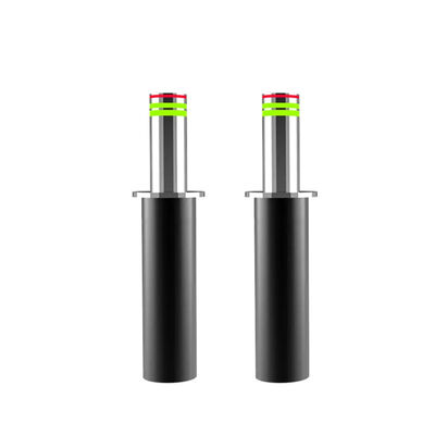 K12 Crash Rated IP68 Waterproof 304 Stainless Steel Automatic Rising Bollards Retractable Hydraulic Bollards