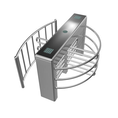 Electronic RFID Half Height Turnstile Gate with 90 Degree Rotating 304 Stainless Steel and Automatic Reset Function