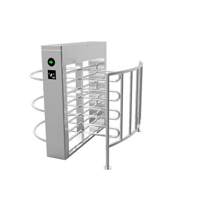 Bi-directional SS304 Housing Half Height Turnstile Gate With LED Indicator Light