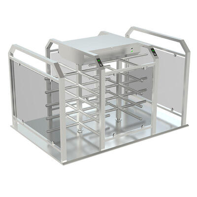 0.5s Fast Passage 304 Stainless Steel Half Height Turnstile with 30 Persons/min Flow Rate for Access Control