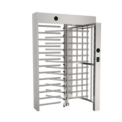 120 Degree Rotating Full Height Turnstile with 40W Power Consumption and 25 to 30 Person per Minute Flow Rate
