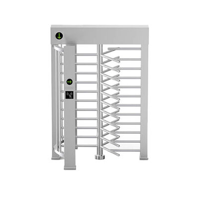 High Security 120 Degree Full Height Sliding Turnstile Overhead Canopy Access Control System