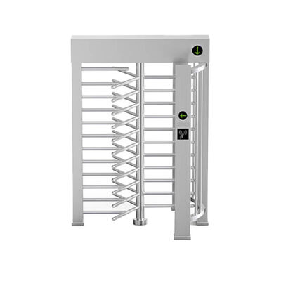 Pedestrian Access Control Semi Automatic Revolving Full Height Turnstile