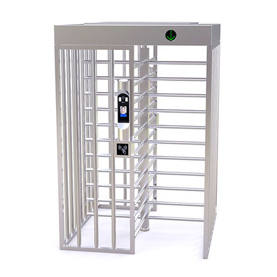 40W Unidirectional Full Height Turnstile with 4 Sections LED Display Full Height Barrier