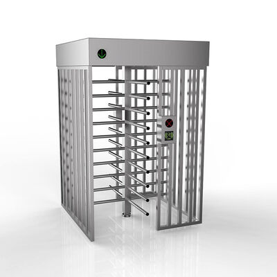 Face Recognition Temperature Measuring Full Height Turnstile with SUS304 Stainless Steel for High Security Access Control