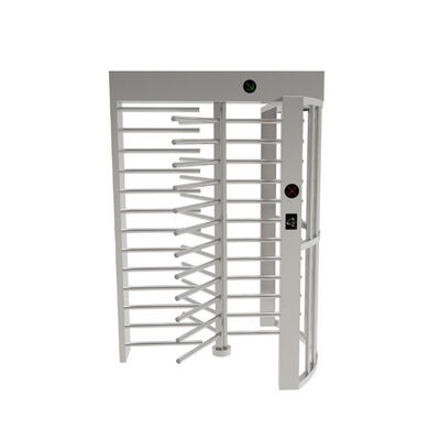 90 Degree Rotating Bi-directional Full Height Turnstile with Biometric Fingerprint RFID Card Reader and SS304 Frame