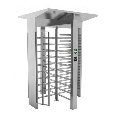Single Entrance Full Height Turnstile Mechanism For Railway Station