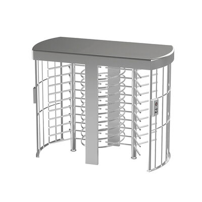 316 Stainless Steel Full Height Turnstile with 90 Degree Rotation and Rainproof Housing for Secure Pedestrian Access Control