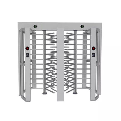 Double Sides Solenoid Locking Mechanism Full Height Turnstile with Semi Auto Rotating Arm and Rainproof Housing