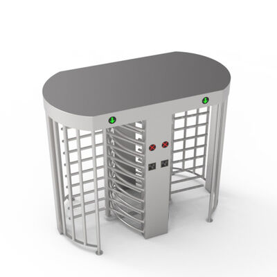 SS304 Full Height Turnstile with Biometric Recognition and Double Lane for Secure Access Control