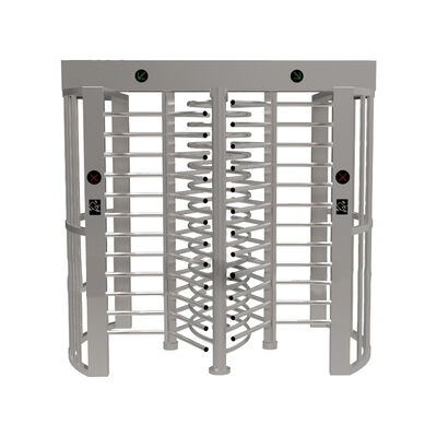 High Security Full Height Turnstile Pedestrian Access Control Hot Dip Galvanized Steel