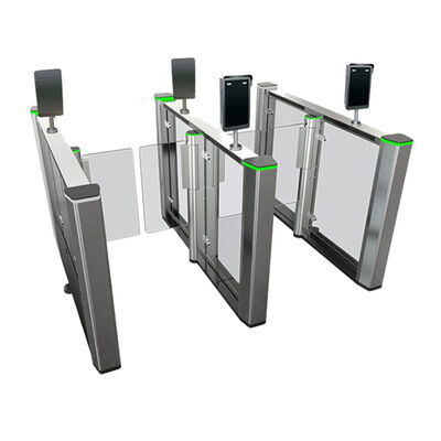 BLDC Motor Glass Turnstile Gate with 5 Million Times Service Life and IP45 Protection for Access Control
