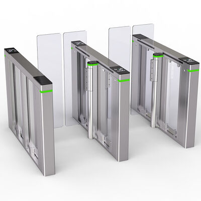 RBG Warning Light Swing Barrier Gate High Speed 304 Stainless Steel Square Cabinet