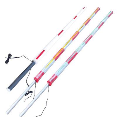 Round Shape Aluminum Carbon Fiber Boom Barrier Gate with LED Light for Parking Management