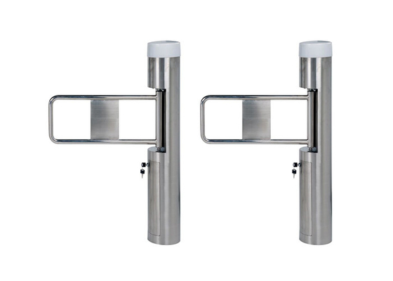 Waist High Pedestrian Swing Gate Stainless Steel Access Control System Brushless Motor