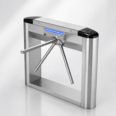 180mm Slim Design Bi-directional Tripod Turnstile Gate with LED Indicators and 304 Stainless Steel for Pedestrian Access Control