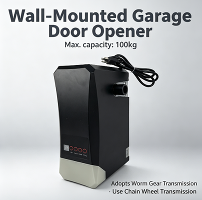 Wall-Mounted Garage Door Opener with 100kg Lifting Capacity and Tuya WIFI App Remote Control