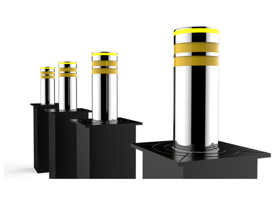 SS304 Material Automatic Rising Bollards with 80T Loading and LED Light for Enhanced Security