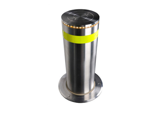 Electric Mechanical 304 STAINLESS STEEL Automatic Rising Bollards For Anti Terrorist