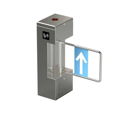 Anti Rust Vertical Swipe Card Swing Turnstile Gate 304 Stainless Steel For Crowd Control System