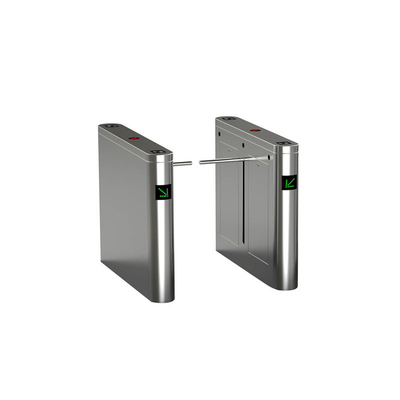 SS304 Drop Arm Turnstile Infrared Sensor Public Door Access Control System