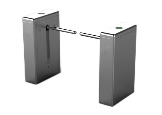 Office Entrance Drop Arm Turnstile SS304 Stainless Steel Half Height With Alarm Function
