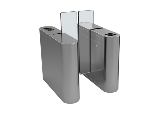 Security Office Building Access Control Turnstiles Full Height Acrylic Wing Panel