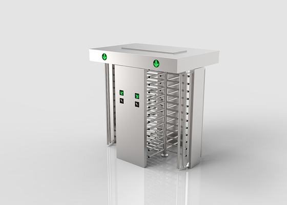 304 Stainless Steel Full Height Turnstile Automatic Left / Right Double Lane Rotary