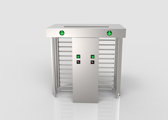 304 Stainless Steel Full Height Turnstile Automatic Left / Right Double Lane Rotary