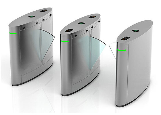 DC 24V 10mA Access Control Clear Acrylic Flap Barrier Gate Turnstile