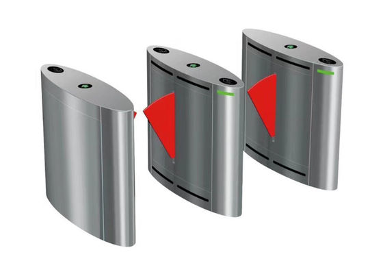 Bi-Directional 600mm Width SS304 Flap Barrier Gate with 0.2s Opening Time