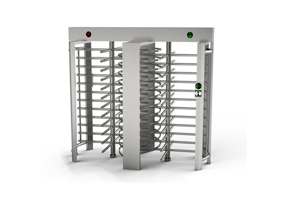 Indoor SS304 4 Sections 90 Degree Full Height Turnstile