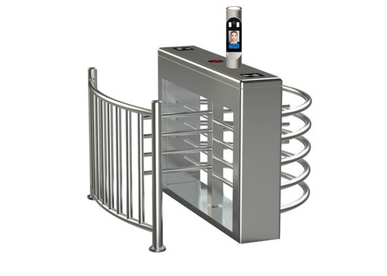 SS304 Stainless Steel Face Recognition Waist Height Turnstile with 30person/min Flow Rate