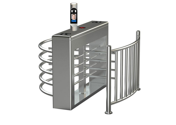 30person/min SS304 Face Recognition Waist Height Turnstile