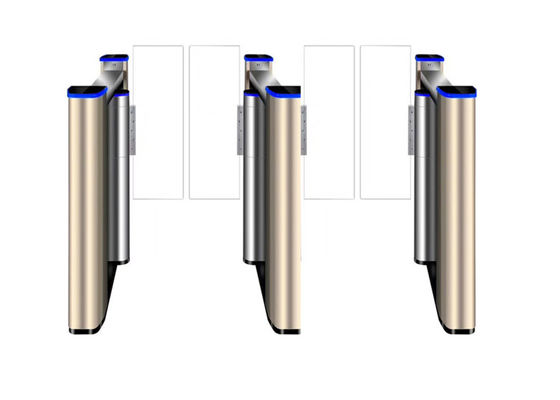 500mm Flap RS232 SS304 Access Control Swing Barrier Gate with High Torque Brushless Motor