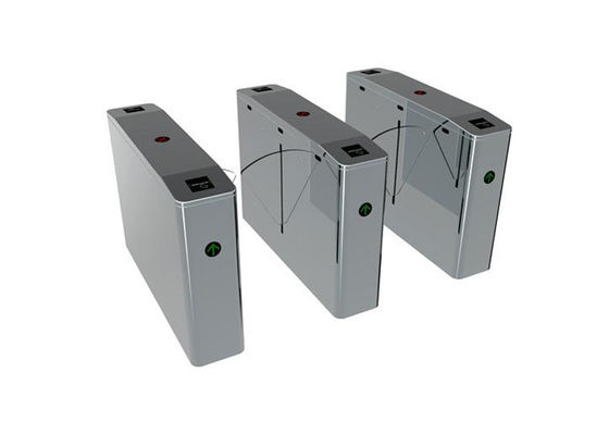 RS485 120W SS304 Waist High Flap Turnstile Barrier Gate for School and Office