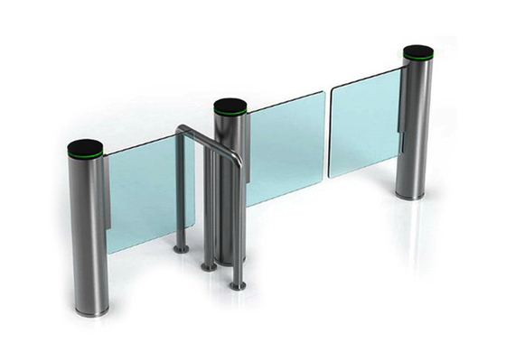 Cylindrical Self Closing 200W SS304 Fast Lane Swing Barrier