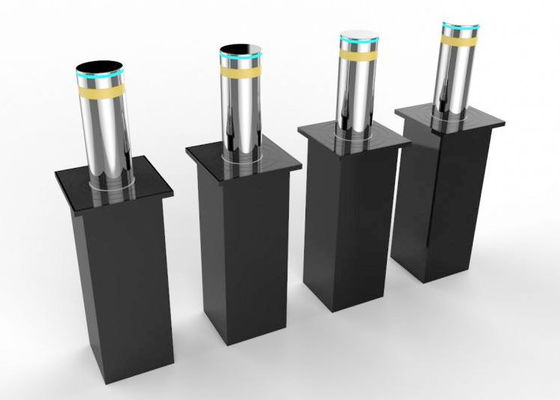 SS304 219mm Diameter Anti-Ramming Hydraulic Security Bollard with Automatic Rising Function