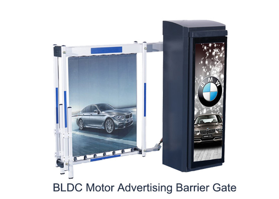 250W 24V Motor Parking Barrier Gate LED Light Advertising Arm