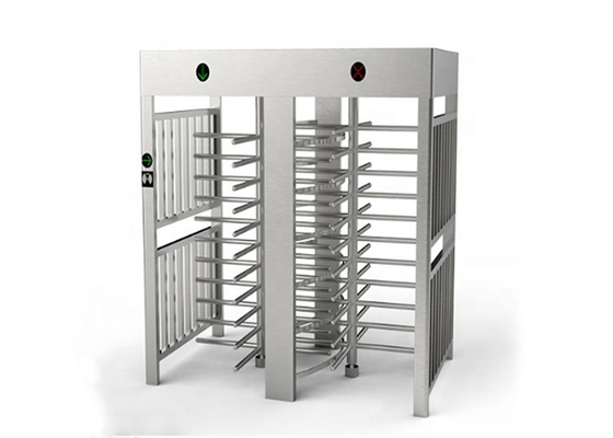 Double Arm Bi Directional Full Body Turnstile SS304 For Railway Station
