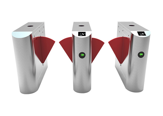 LED Indicator 35W SUS304 Access Control Flap Barrier Face Recognition