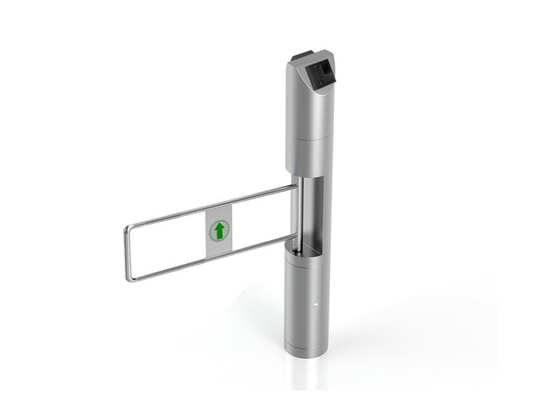 Pedestrian  RGB LED Indicator Swing Arm Turnstile IP44 SUS304