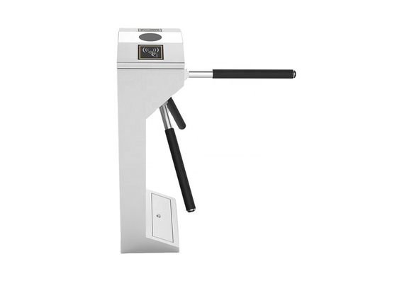 Wire Drawing Small Footprint Tripod Turnstiles Door Access Control DC24V