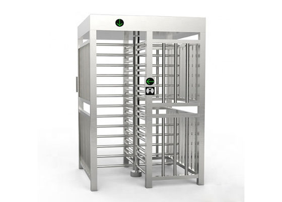 SUS304 Stainless Steel IP54 Waterproof Full Height Turnstile Gate with 600mm Passage Width
