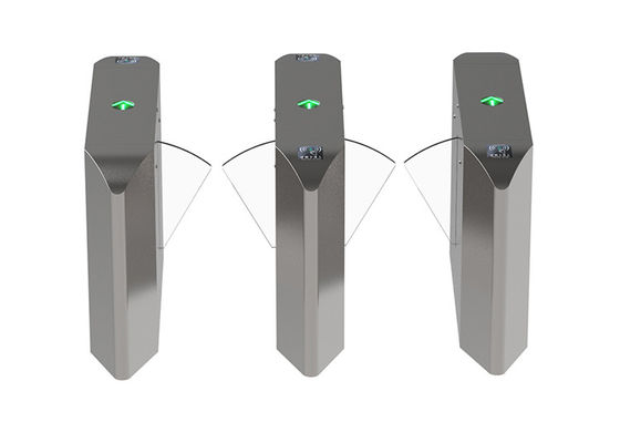 Stainless Steel 304 Brushless DC Motor IP44 Rated Flap Barrier Gate and Access Control Turnstile